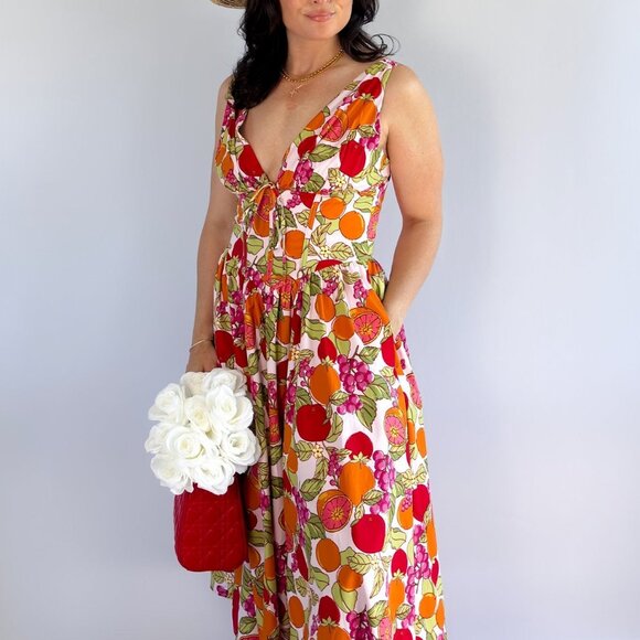 Midi Length Cotton Summer Dresses | Corset Dress - Picture 5 of 13